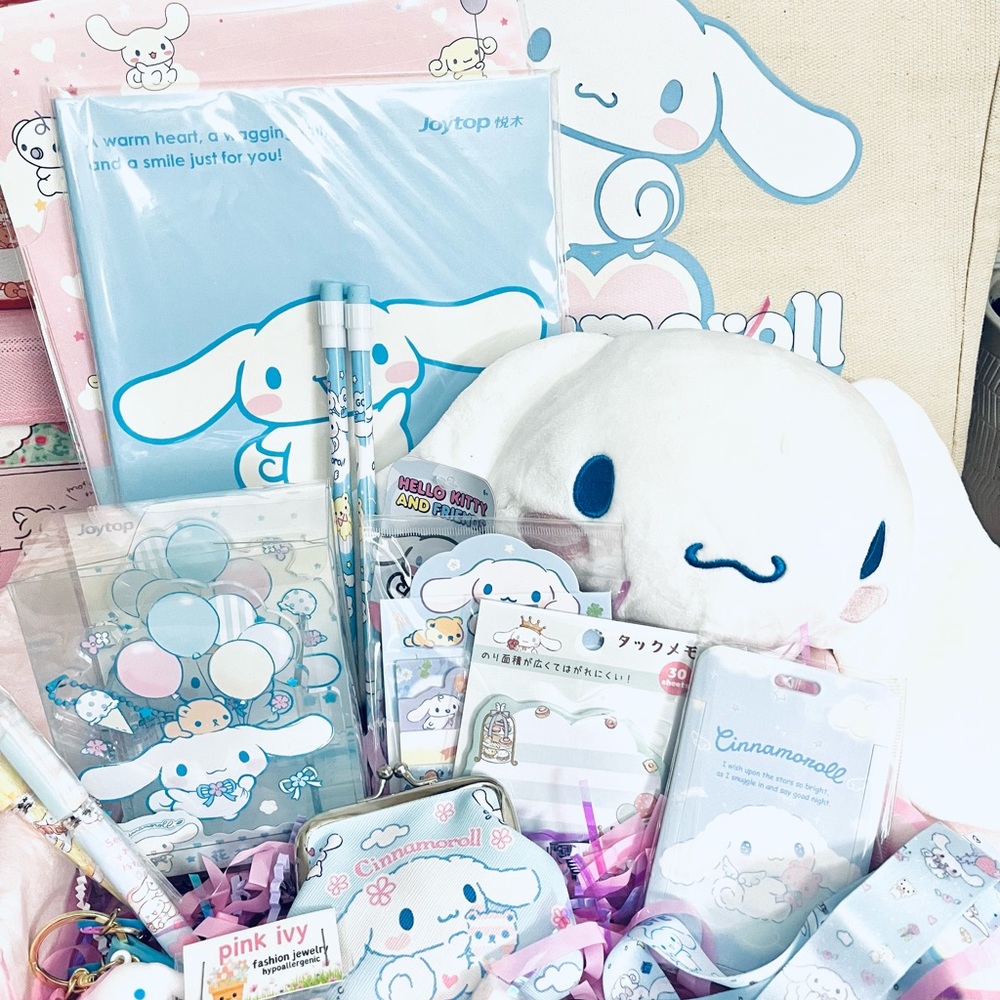 Sanrio Cinnamoroll Stationery Set - Blue and White